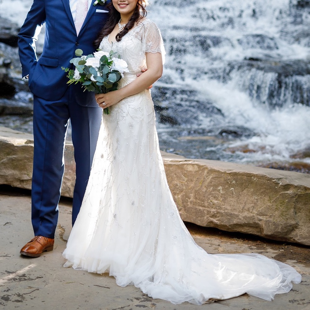 Jasmine Bridal Delicate Beaded Wedding Dress